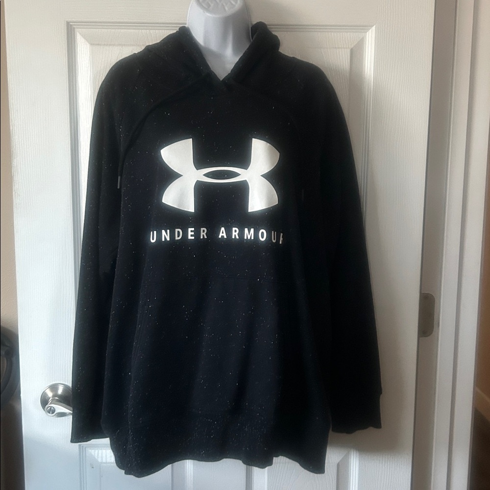 Under Armour Black Hoodie with White Logo
